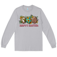 Moon Dust Happy Easter With Western Eggs And Sunflowers Long Sleeve Tee - RanaPortraitStore