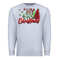 Heather Grey my first christmas Premium Sweatshirt - SublimationCraftShop