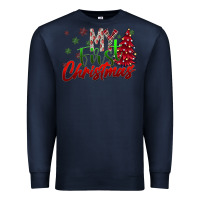 Navy my first christmas Premium Sweatshirt - SublimationCraftShop