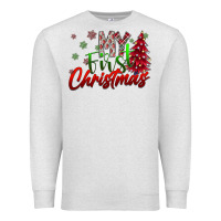 Oatmeal Heather my first christmas Premium Sweatshirt - SublimationCraftShop