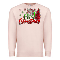 Pale Pink my first christmas Premium Sweatshirt - SublimationCraftShop