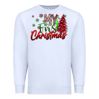 White my first christmas Premium Sweatshirt - SublimationCraftShop