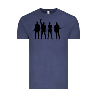 Vintage Denim u2 silhouette the joshua tree tour poster Vintage Tee - linhVisuals