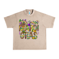 French Oak Little miss Mardi Gras Urban Heavy Tee - NancyCooperArtShop
