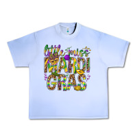 Grape Ice Little miss Mardi Gras Urban Heavy Tee - NancyCooperArtShop