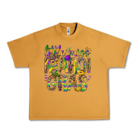 Peanut Butter Little miss Mardi Gras Urban Heavy Tee - NancyCooperArtShop