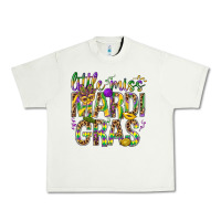 Pistachio Little miss Mardi Gras Urban Heavy Tee - NancyCooperArtShop
