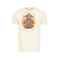 Vintage Arctic inhale coffee exhale love sloth namaste yoga lover Vintage Tee - linhVisuals