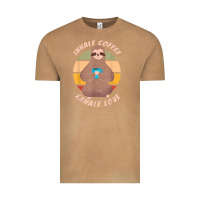 Vintage Camel inhale coffee exhale love sloth namaste yoga lover Vintage Tee - linhVisuals