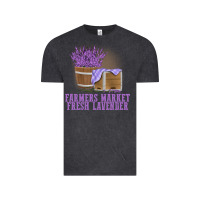 Vintage Black Farmers Market Fresh Lavender Vintage Tee - linhVisuals