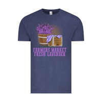 Vintage Denim Farmers Market Fresh Lavender Vintage Tee - linhVisuals