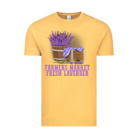 Vintage Mustard Farmers Market Fresh Lavender Vintage Tee - linhVisuals