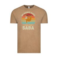 Vintage Coffee mens my favorite people call me saba cute sloth lover grandpa premium Vintage Tee - linhVisuals