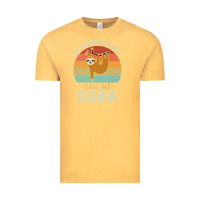 Vintage Mustard mens my favorite people call me saba cute sloth lover grandpa premium Vintage Tee - linhVisuals