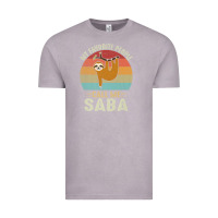 Vintage Zinc mens my favorite people call me saba cute sloth lover grandpa premium Vintage Tee - linhVisuals