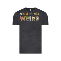 Vintage Black we are all weird Vintage Tee - linhVisuals