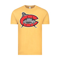 Vintage Mustard carolina mudcats Vintage Tee - linhVisuals