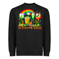 Black St. Patrick's wine glasses Heavyweight Sweatshirt - OliviaCreatesArt