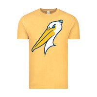 Vintage Mustard myrtle beach pelicans Vintage Tee - linhVisuals