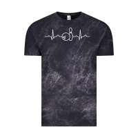 Cloud Black bowling heartbeat bowler ecg bowling ball tournament gift sweatshirt Vintage Tee - linhVisuals