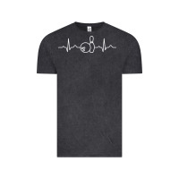 Vintage Black bowling heartbeat bowler ecg bowling ball tournament gift sweatshirt Vintage Tee - linhVisuals