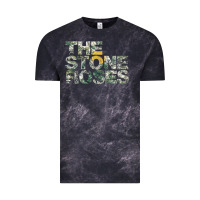 Cloud Black THE STONE ROSES GREEN Vintage Tee - linhVisuals