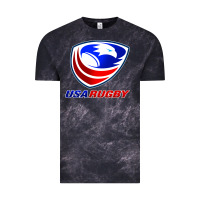 Cloud Black usa rugby Vintage Tee - linhVisuals