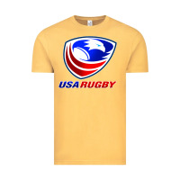 Vintage Mustard usa rugby Vintage Tee - linhVisuals