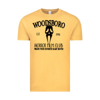 Vintage Mustard woodsboro horror film club scream Vintage Tee - linhVisuals