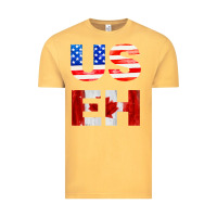 Vintage Mustard america canada Vintage Tee - linhVisuals