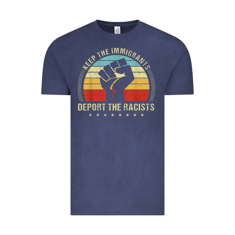Keep The Immigrants Deport The Racists Vintage Tee by linhVisuals | Teevron