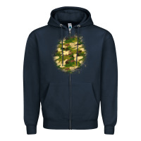 Navy camouflage patch 5 Zipper Hoodie - BundleAndBundleShop