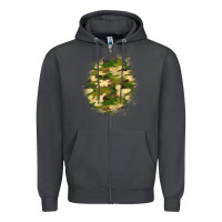 Smoke camouflage patch 5 Zipper Hoodie - BundleAndBundleShop