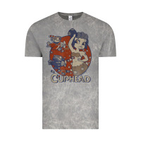 Cloud Rock cuphead cala maria airplane attack t shirt Vintage Tee - linhVisuals