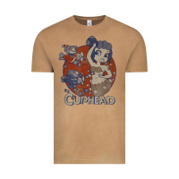 Vintage Camel cuphead cala maria airplane attack t shirt Vintage Tee - linhVisuals