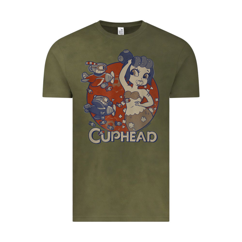 Cuphead Cala Maria Airplane Attack T Shirt Vintage Tee by linhVisuals | Teevron