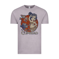Vintage Zinc cuphead cala maria airplane attack t shirt Vintage Tee - linhVisuals