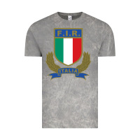 Cloud Rock italian rugby federation Vintage Tee - linhVisuals