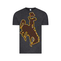 Vintage Black wyoming athletics Vintage Tee - linhVisuals