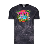 Cloud Black Salty vibes summer Vintage Tee - NancyCooperArtShop