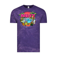 Cloud Purple Salty vibes summer Vintage Tee - NancyCooperArtShop
