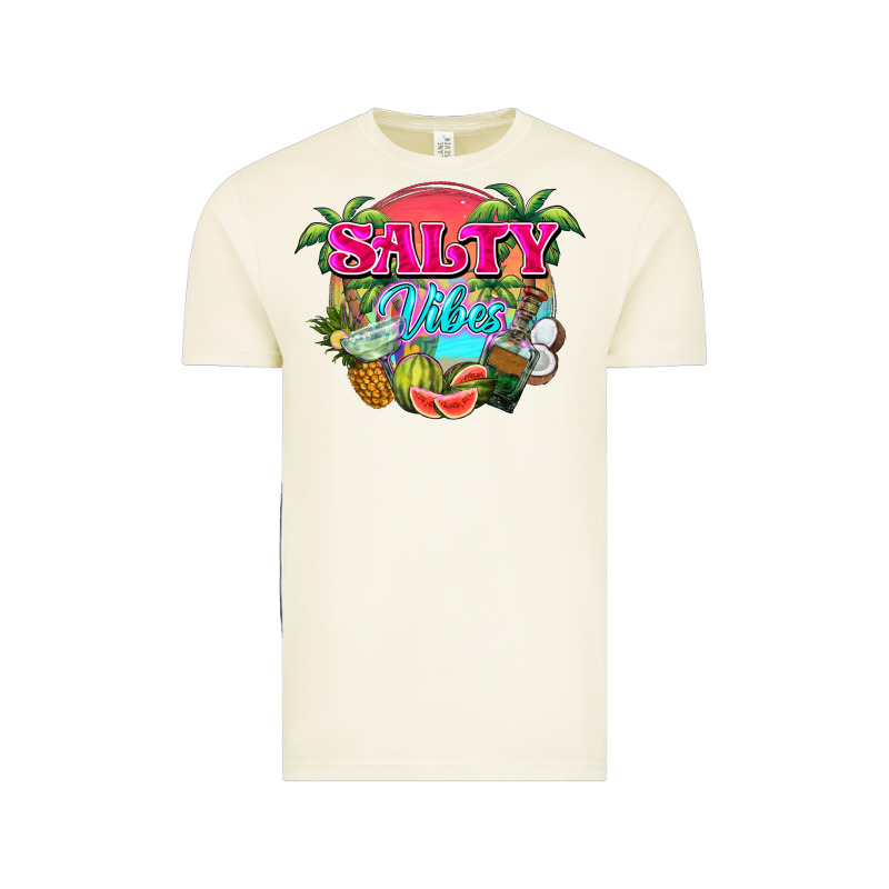 Salty Vibes Summer Vintage Tee by NancyCooperArtShop | Teevron