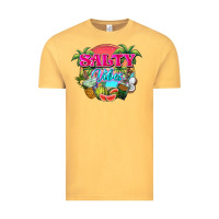Vintage Mustard Salty vibes summer Vintage Tee - NancyCooperArtShop
