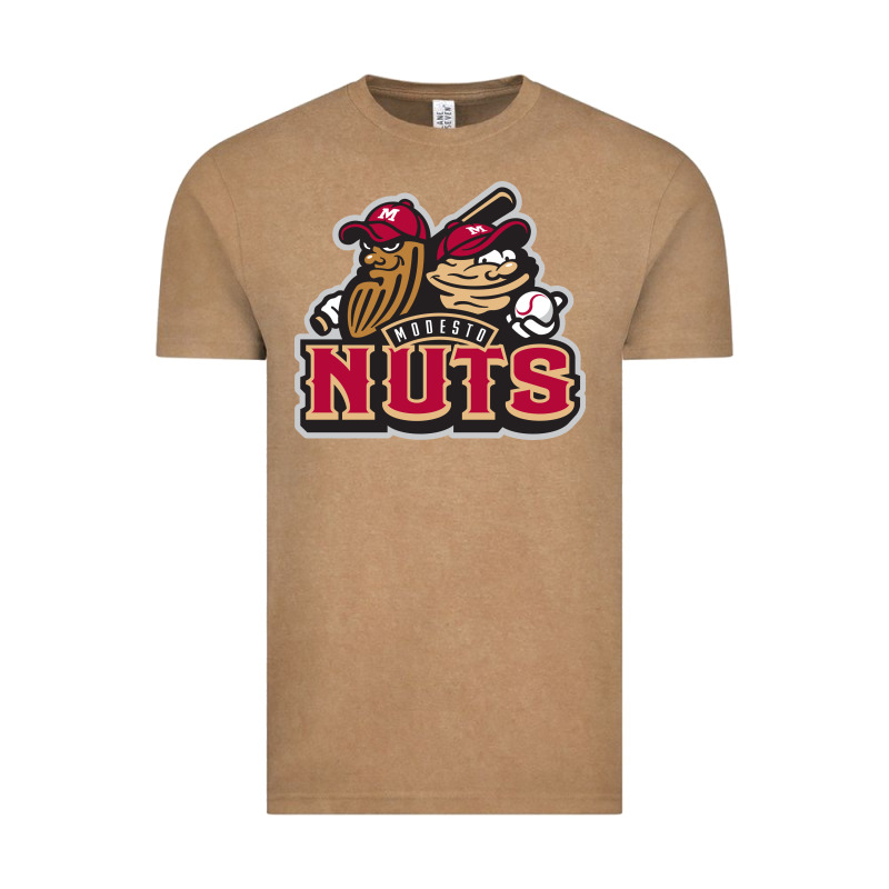 Modesto Nuts Baseball Vintage Tee by linhVisuals | Teevron