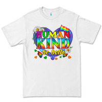 White LGBTQ Pride Human Kind Be Both Premium Tee - BundleAndBundleShop