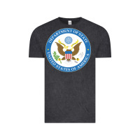 Vintage Black us department of state 2 Vintage Tee - linhVisuals