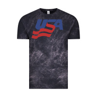 Cloud Black usa hockey simple Vintage Tee - linhVisuals