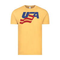 Vintage Mustard usa hockey simple Vintage Tee - linhVisuals