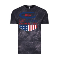 Cloud Black usa curling team Vintage Tee - linhVisuals