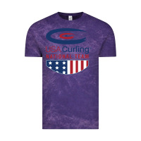 Cloud Purple usa curling team Vintage Tee - linhVisuals